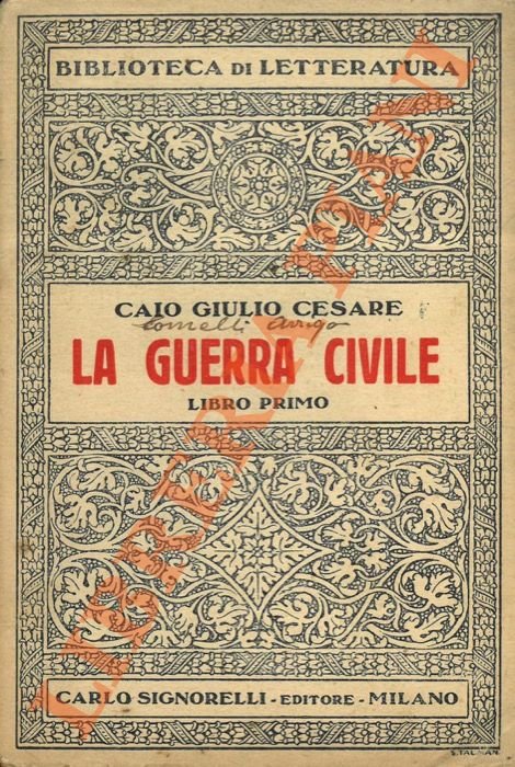 La guerra civile. Libro primo.