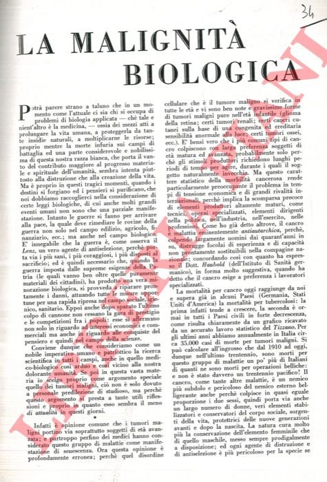 La malignità biologica.