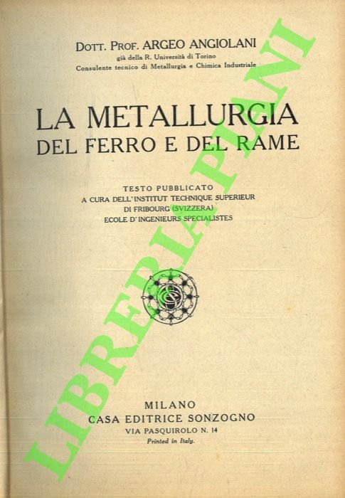 La metallurgia del ferro e del rame.