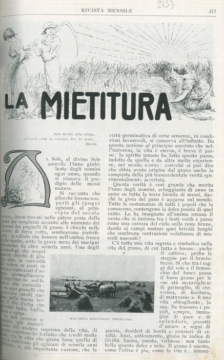 La mietitura.