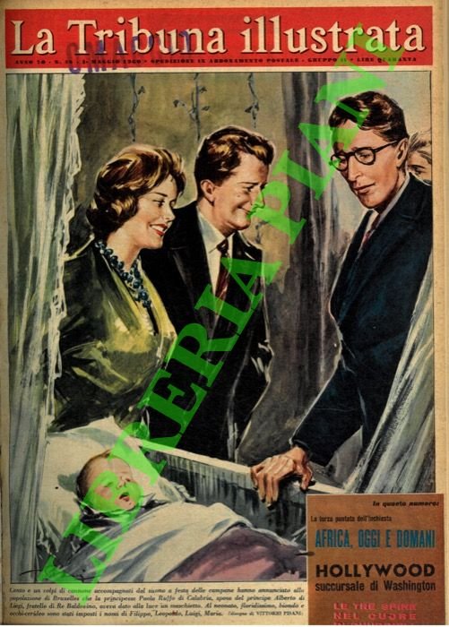 La nascita del figlio della Principessa Paola Ruffo di Calabria …