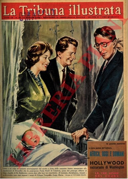 La nascita del figlio della Principessa Paola Ruffo di Calabria …