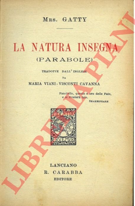 La natura insegna. (Parabole).