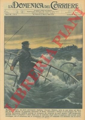 La nave mercantile italiana "Giorgio Ohlsen" urta una mina e …