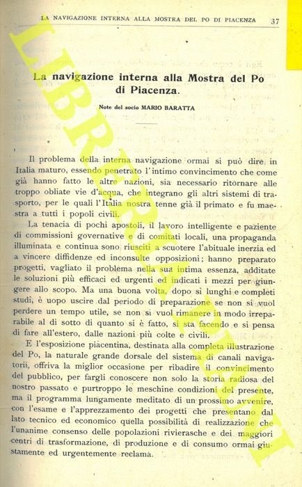 La navigazione interna alla Mostra del Po di Piacenza.