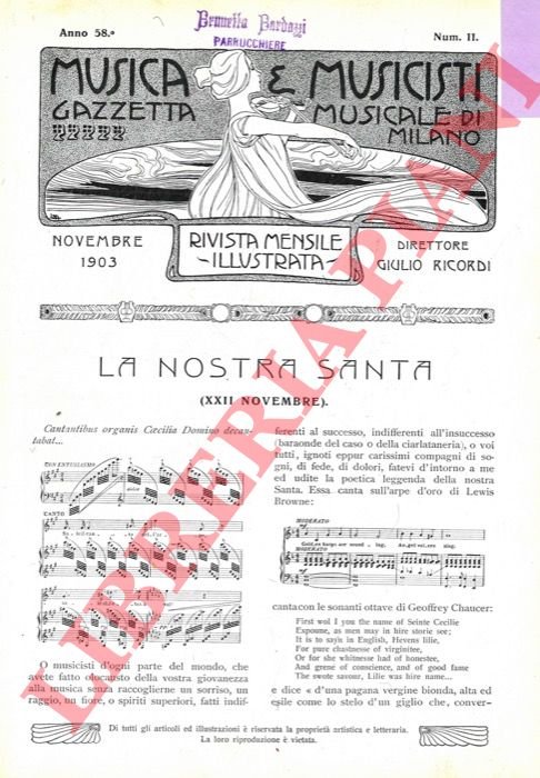 La nostra Santa (XXII novembre).