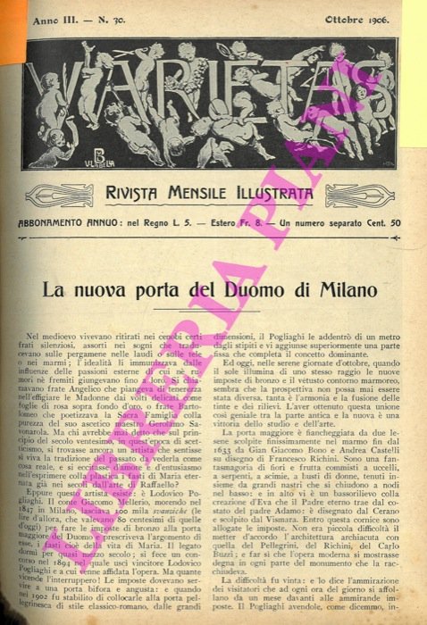 La nuova porta del Duomo di Milano.