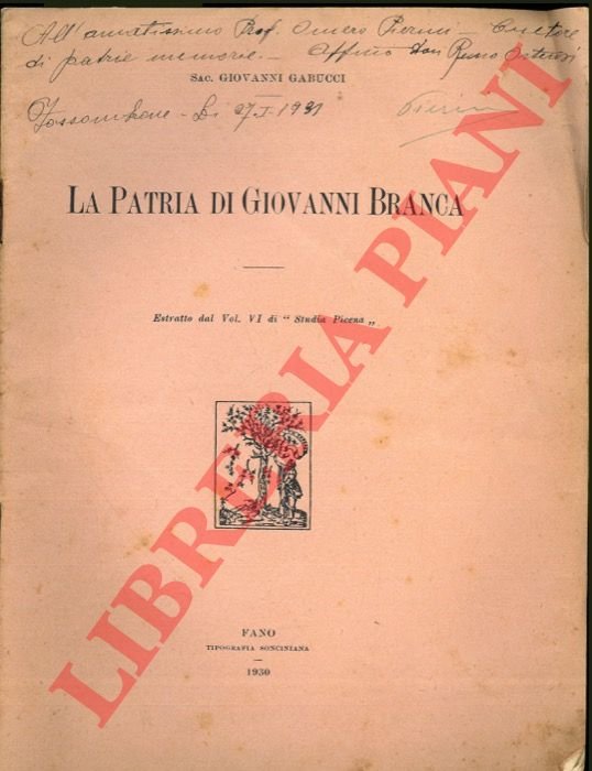 La patria di Giovanni Branca.