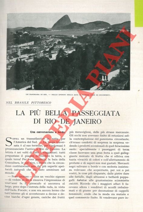 La più bella passeggiata di Rio de Janeiro.