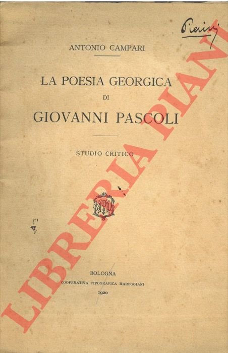 La poesia georgica di Giovanni Pascoli.