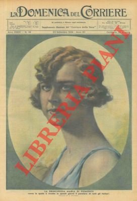 La Principessa Maria di Piemonte (grande ritratto a piena pagina).