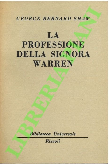 La professione della signora Warren.