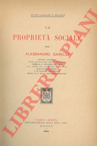 La proprietà sociale.