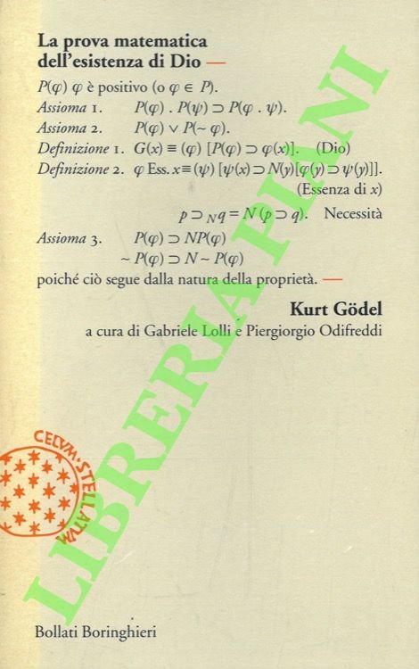 La prova matematica dell'esistenza di Dio.