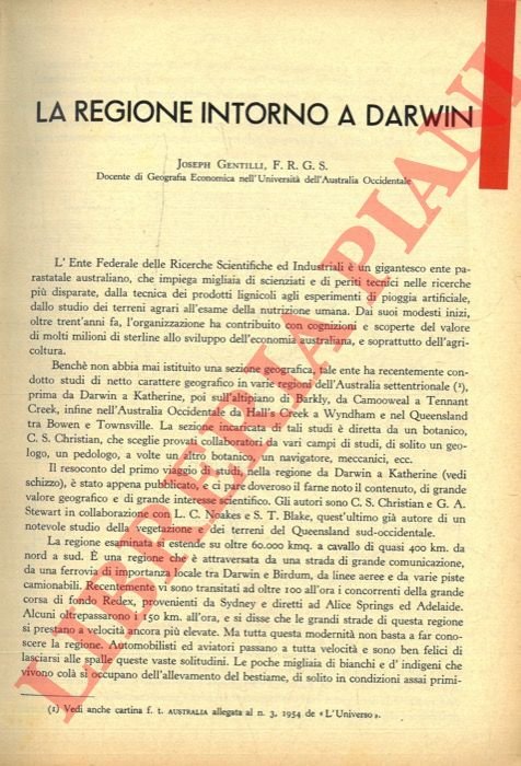 La regione intorno a Darwin.