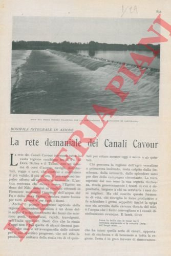 La rete demaniale dei canali Cavour.