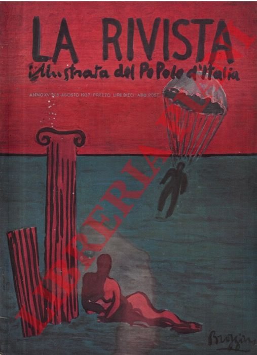 La rivista illustrata del popolo d'Italia. N. 8, 1937.