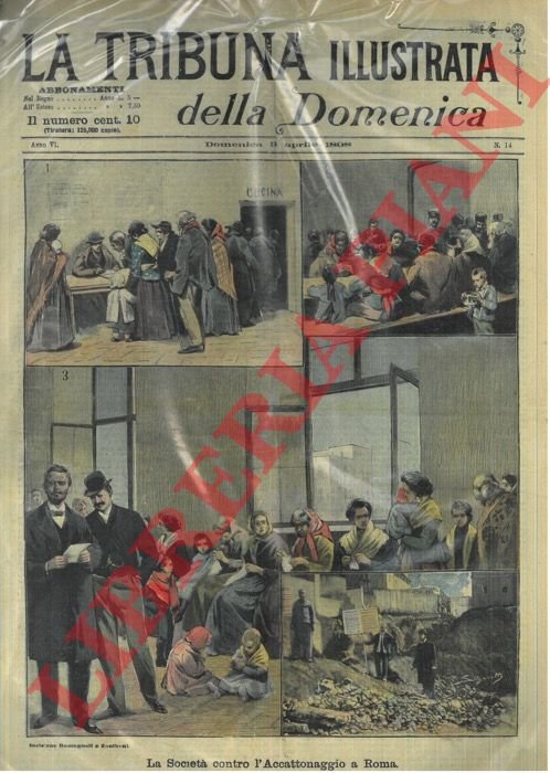 La Società contro l'accattonaggio a Roma.