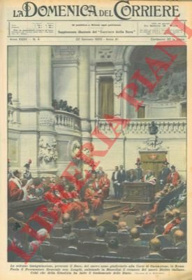 La solenne inaugurazione, presente il Duce, del nuovo anno giudiziario …