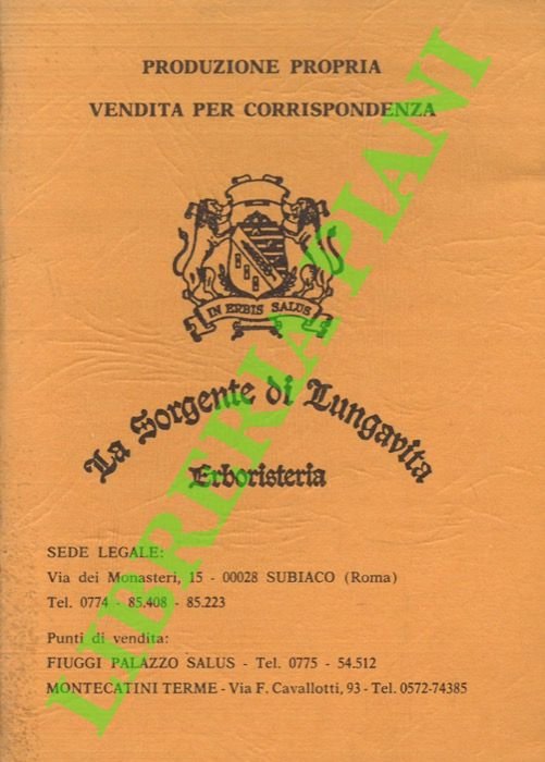 La Sorgente di Lungavita. Erboristeria.