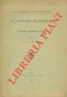 La "Syntaxis plantarum" di Ulisse Aldrovandi.