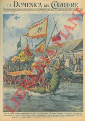 La tradizionale festa del dragone con pittoresche e variopinte imbarcazioni …