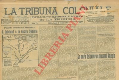 La Tribuna Coloniale. Supplemento settimanale politico de La Tribuna.