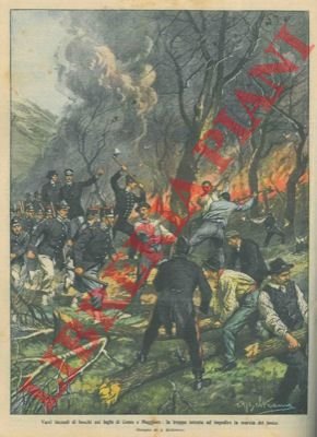 La truppa intenta ad impedire la marcia del fuoco di …