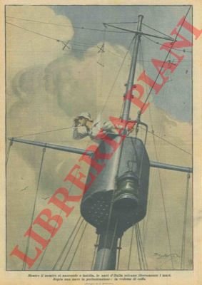 La vedetta di coffa sopra una nave in perlustrazione.