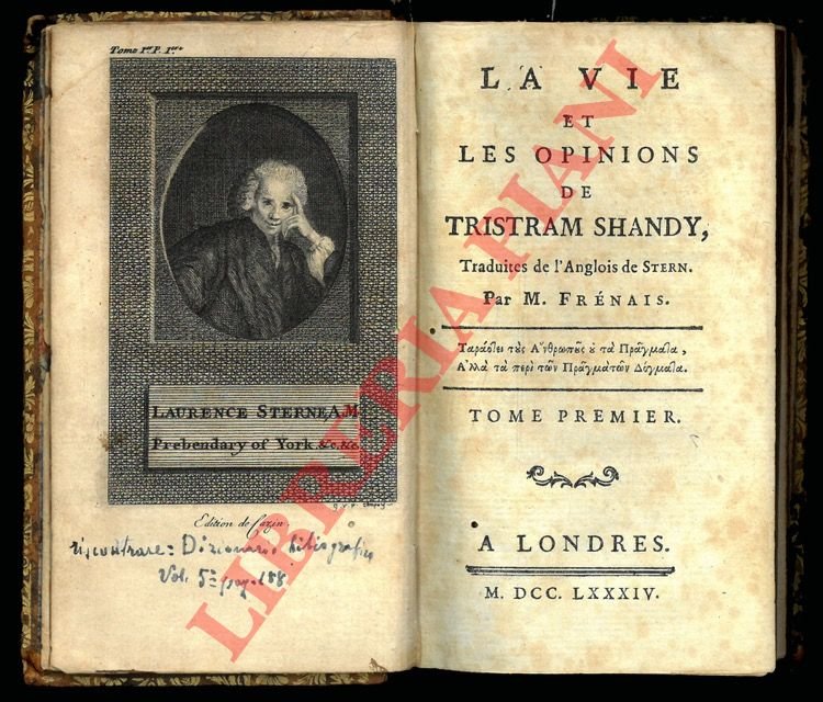 La vie et les opinions de Tristam Shandy. Traduites de l'anglois de Stern par M. Frénais.
