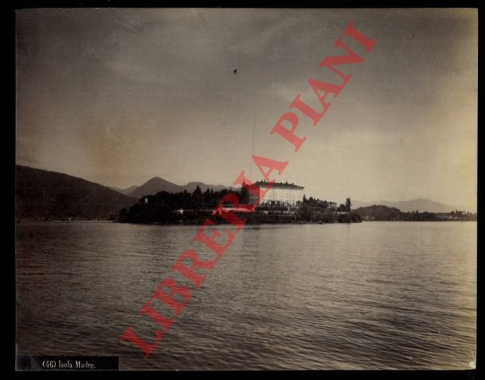 Lago Maggiore. Isola Bella da Ponente, animata = Isola Bella …