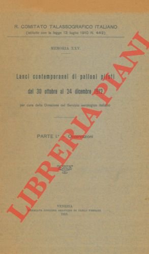 Lanci contemporanei di palloni piloti dall' 30 ottobre al 24 …