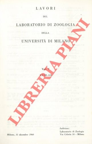 Lavori del Laboratorio di Zoologia della Università di Milano.