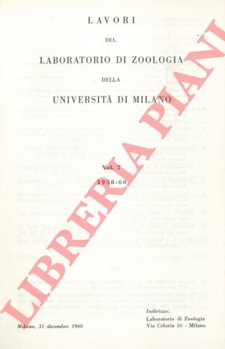 Lavori del Laboratorio di Zoologia della Università di Milano.