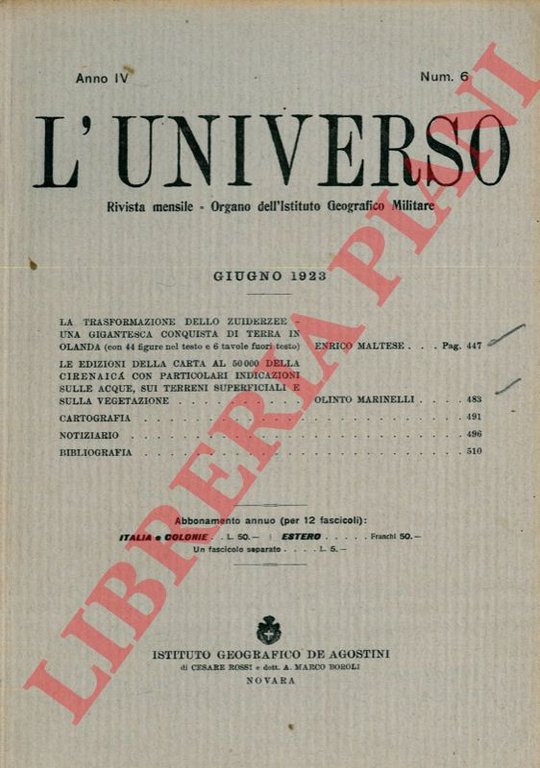 Le edizioni della carta al 50000 della Cirenaica con particolari …