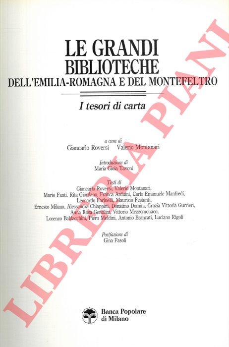 Le grandi biblioteche dell'Emilia-Romagna e del Montefeltro. I tesori di …