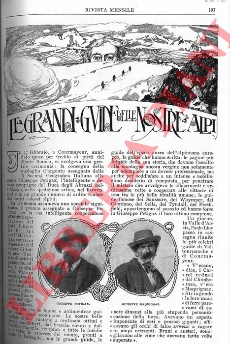 Le grandi guide delle nostre alpi.