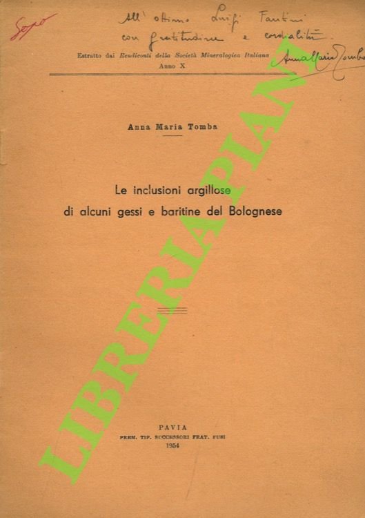 Le inclusioni argillose di alcuni gessi e baritine del Bolognese.