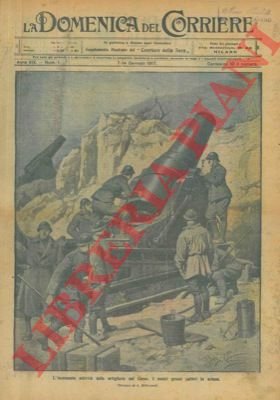 Le nostre artiglierie sul Carso: i grossi calibri in azione.