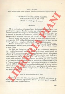 Le Oasi dell'Associazione Italiana per il World Wildlife Fund.
