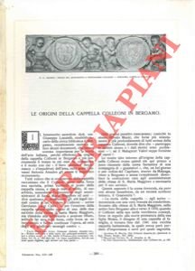 Le origini della Cappella Colleoni in Bergamo.