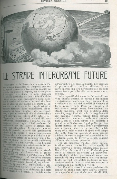 Le strade interurbane future.