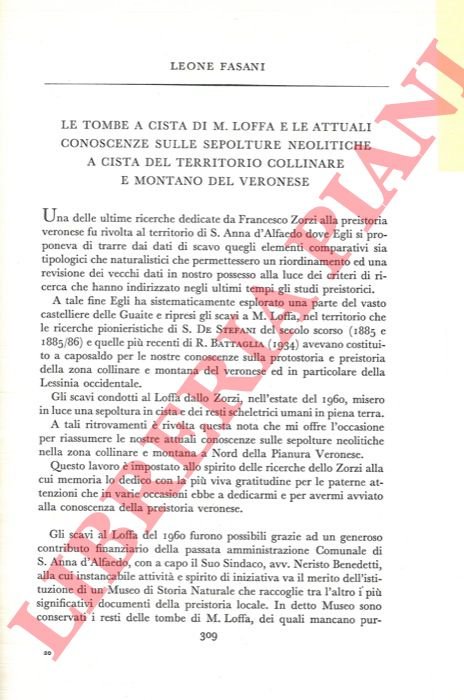 Le tombe a cista di M. Loffa e le attuali … | Immagine Gallery 3