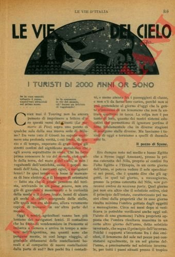 Le vie del cielo. I turisti di 2000 anni or …