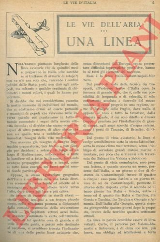 Le vie dell'aria. Una linea.