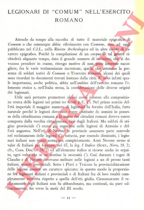 Legionari di “Comum” nell'esercito romano.