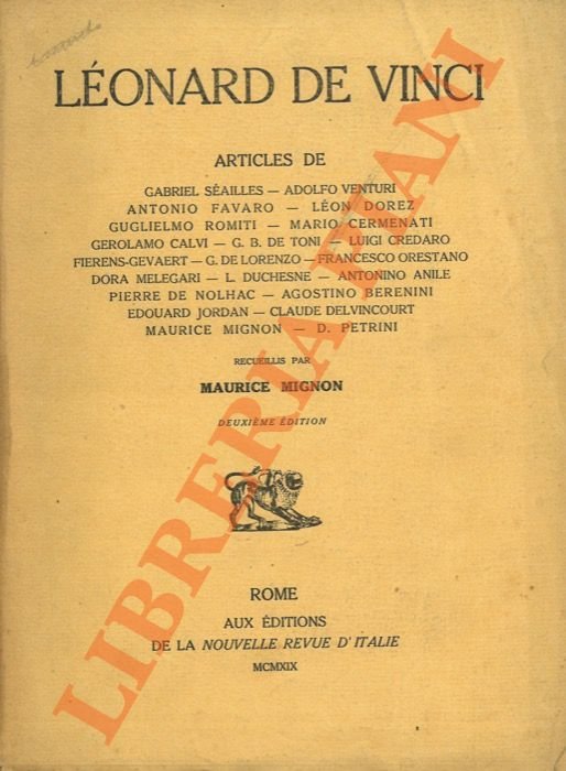 Léonard De Vinci.