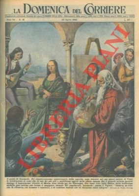 Leonardo da Vinci mentre dipinge il famosissimo ritratto di Monna …