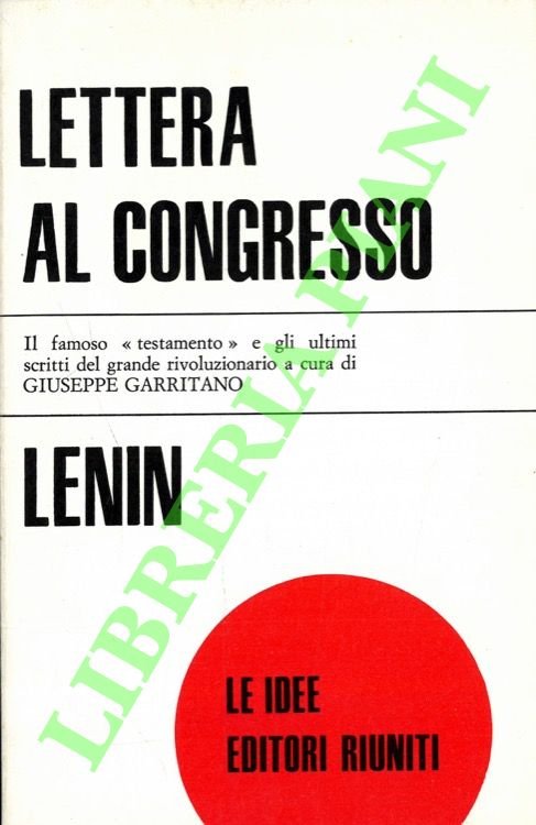 Lettera al Congresso.