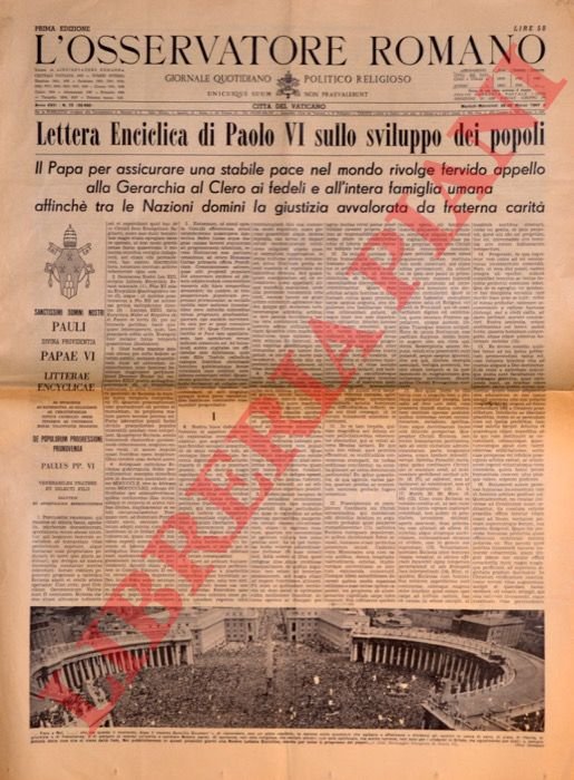Lettera Enciclica di Paolo VI sullo sviluppo dei popoli. (De …